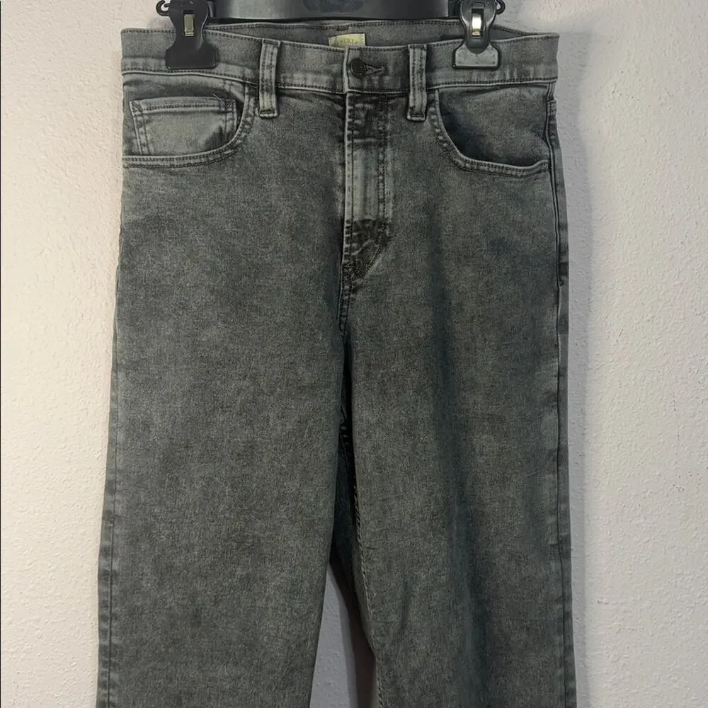 Faherty Men's Light Gray Organic Cotton Slim Straight Denim in East Lake Wash 29